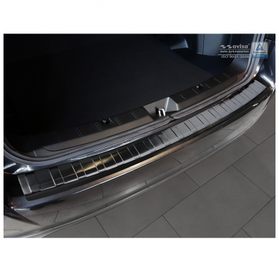 Protector Paragolpes Trasero Negro Acero Inox Subaru Impreza V (Gt) 5-Doors 2017- 'Ribs'